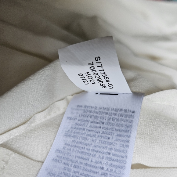 Banana Republic 100% Silk Tuxedo Shirt Women's Medium Button Up Office Corporate - Picture 11 of 11